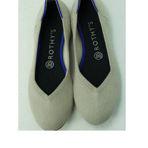 Rothy's Round Toe flats Birdseye flax  size 8